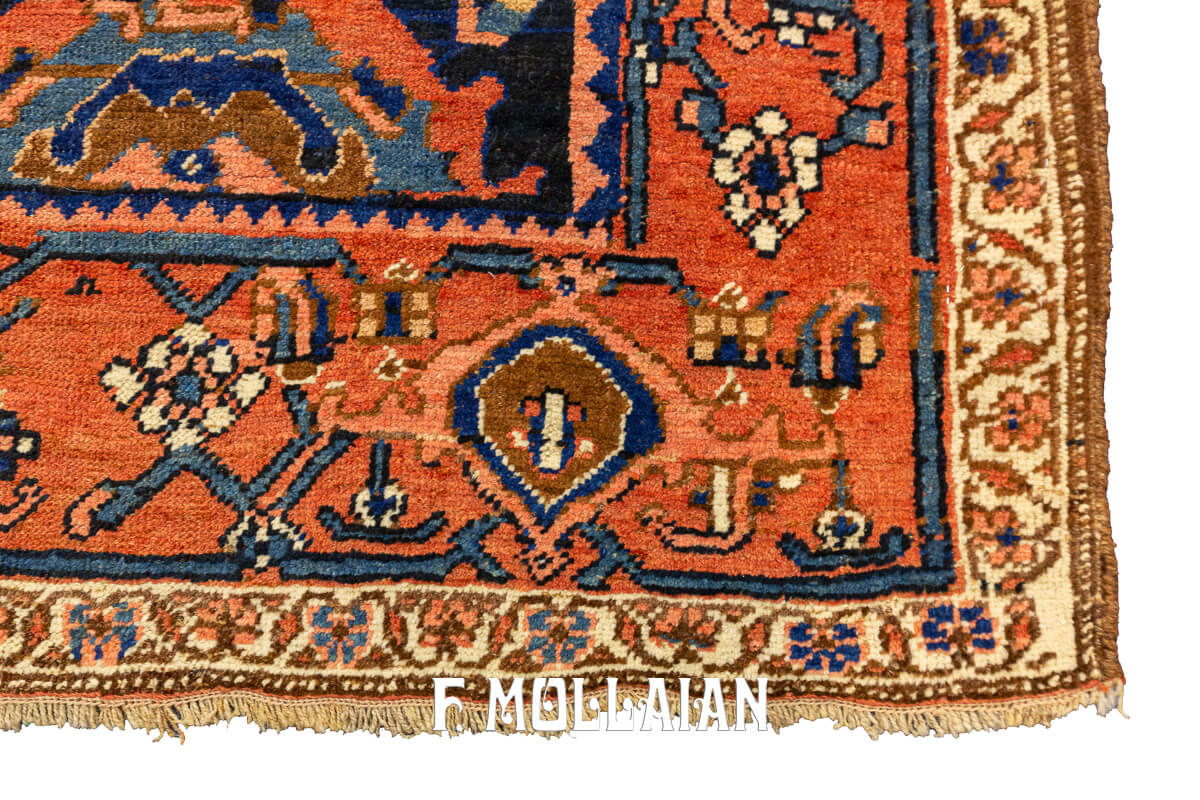 Tapis Bidjar Motif Tribal Champ Bleu n°:91231268